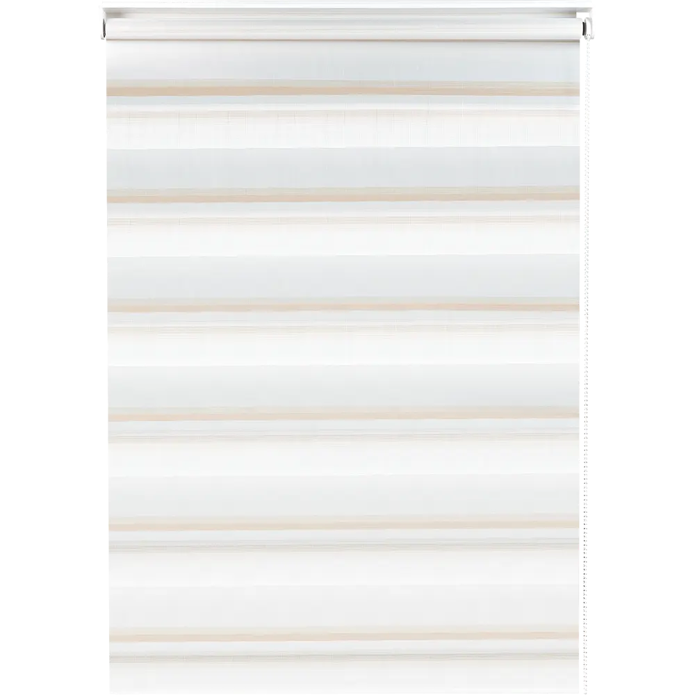 Штора рулонная день-ночь Лечче 55x160 см бежево-молочная MIAMOZA STLM-2113769 - Вид №1