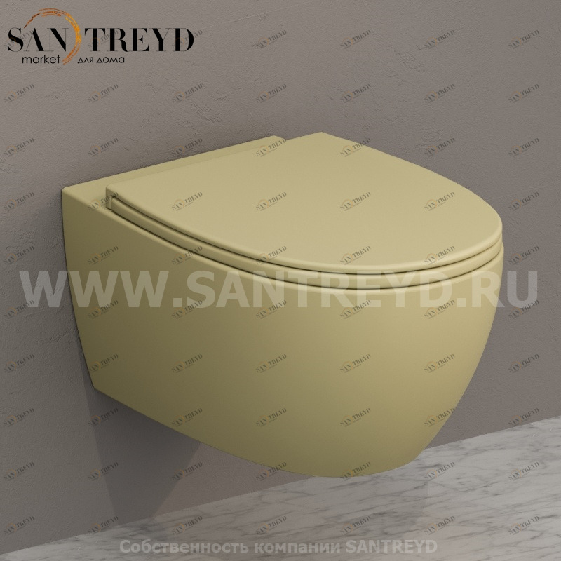 MDS02SE Подвесной унитаз настенный Желтый Ceramica Globo 4ALL Италия