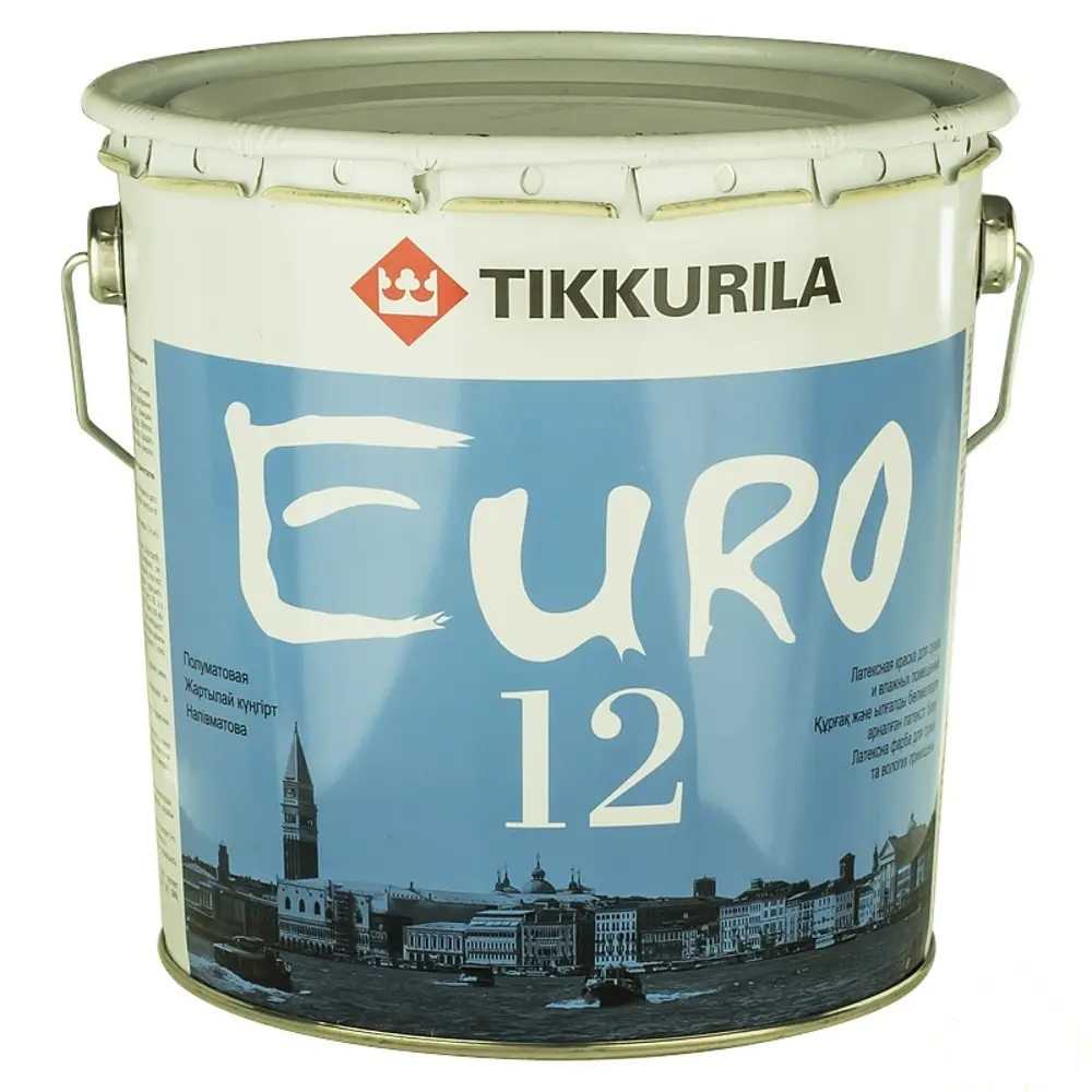 Краска для стен и потолков белая Tikkurila Euro-12 2.7 л STLM-2064759