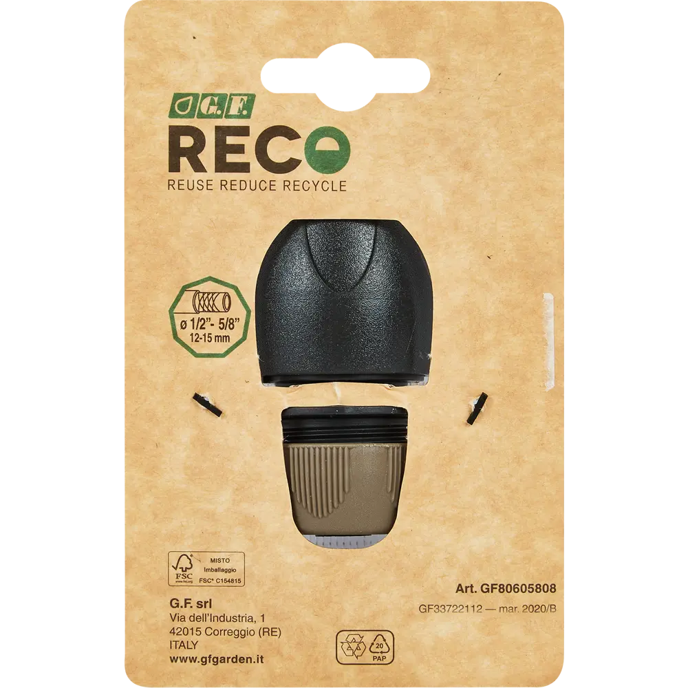 Коннектор для шланга наклонный с автостопом 13/15 дюйма GF STLM-2006779 - Вид №4