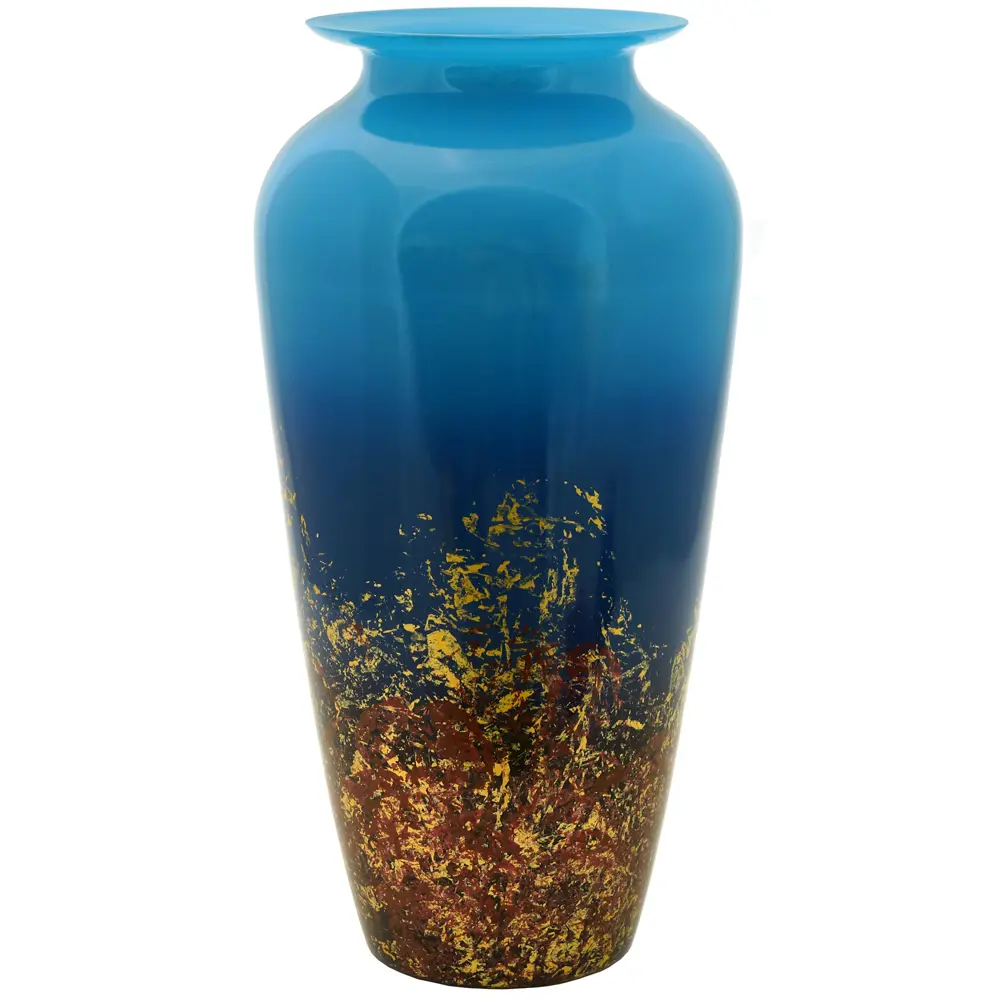 Ваза Мальвина стекло цвет бирюза 29 см EVIS STLM-2094739