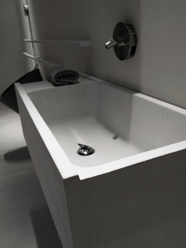 Прямоугольная бетонная подвесная раковина Moab Elledue ARCH-00132011 - Вид №4