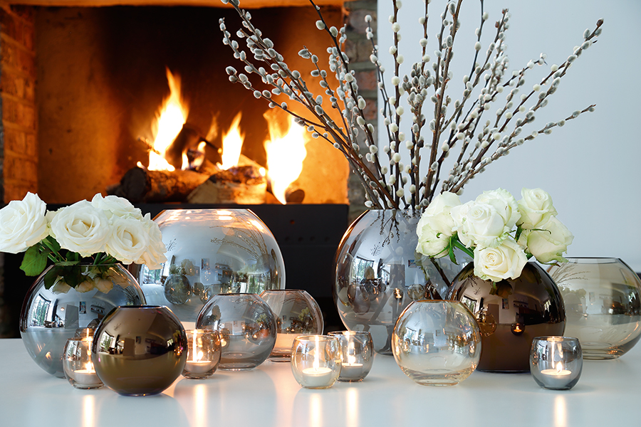 Набор из 4 подсвечников для чайных свечей Polka пастель LSA International G57006294 - Вид №2