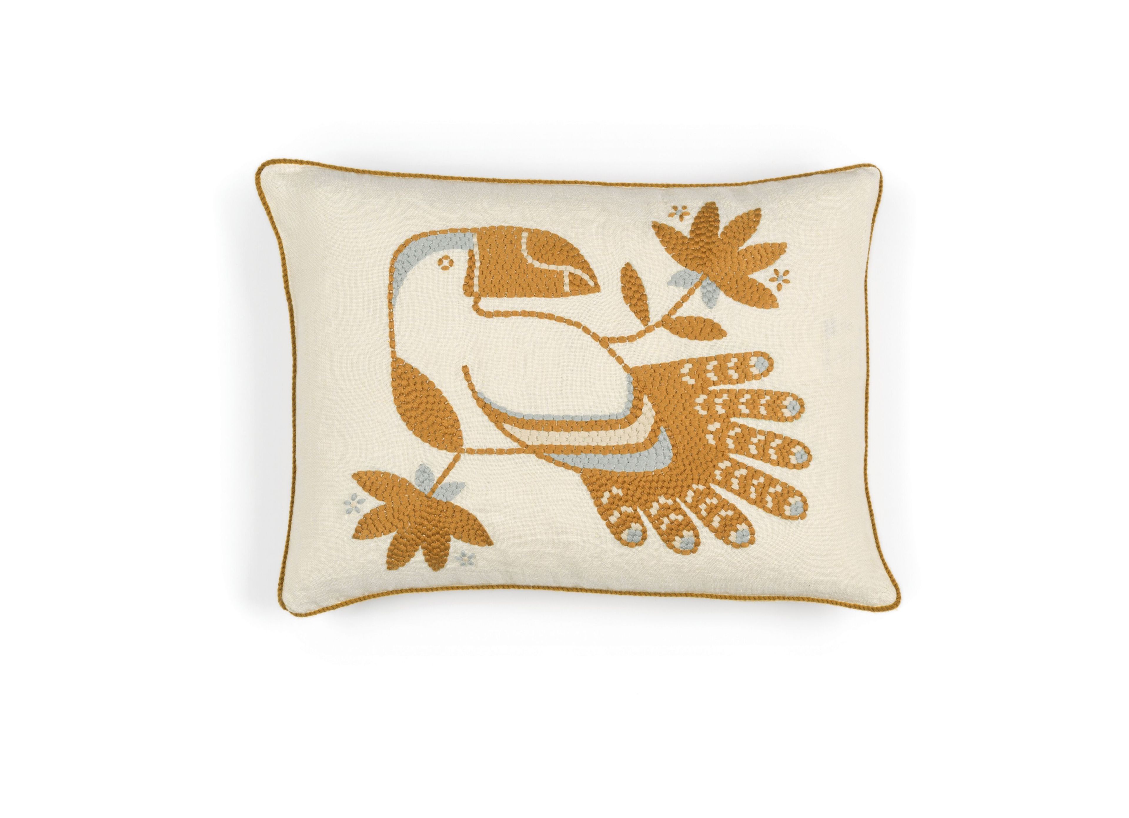 Льняная вышитая подушка Élitis CRISTOBAL ARCH-00048021 - Вид №8