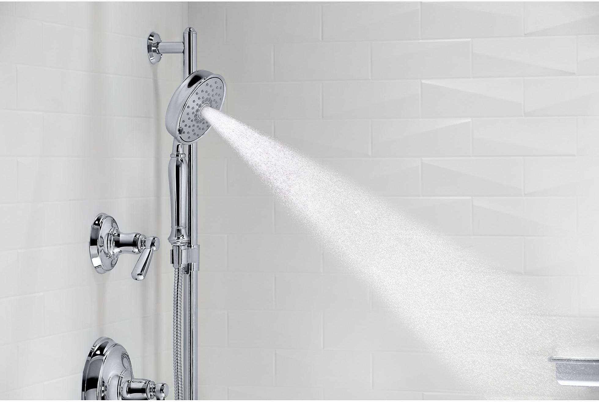 KOHLER Многофункциональный ручной душ Bancroft 2,5 галлона в минуту с технологией впуска воздуха Katalyst K-22163-2BZ  - Вид №6