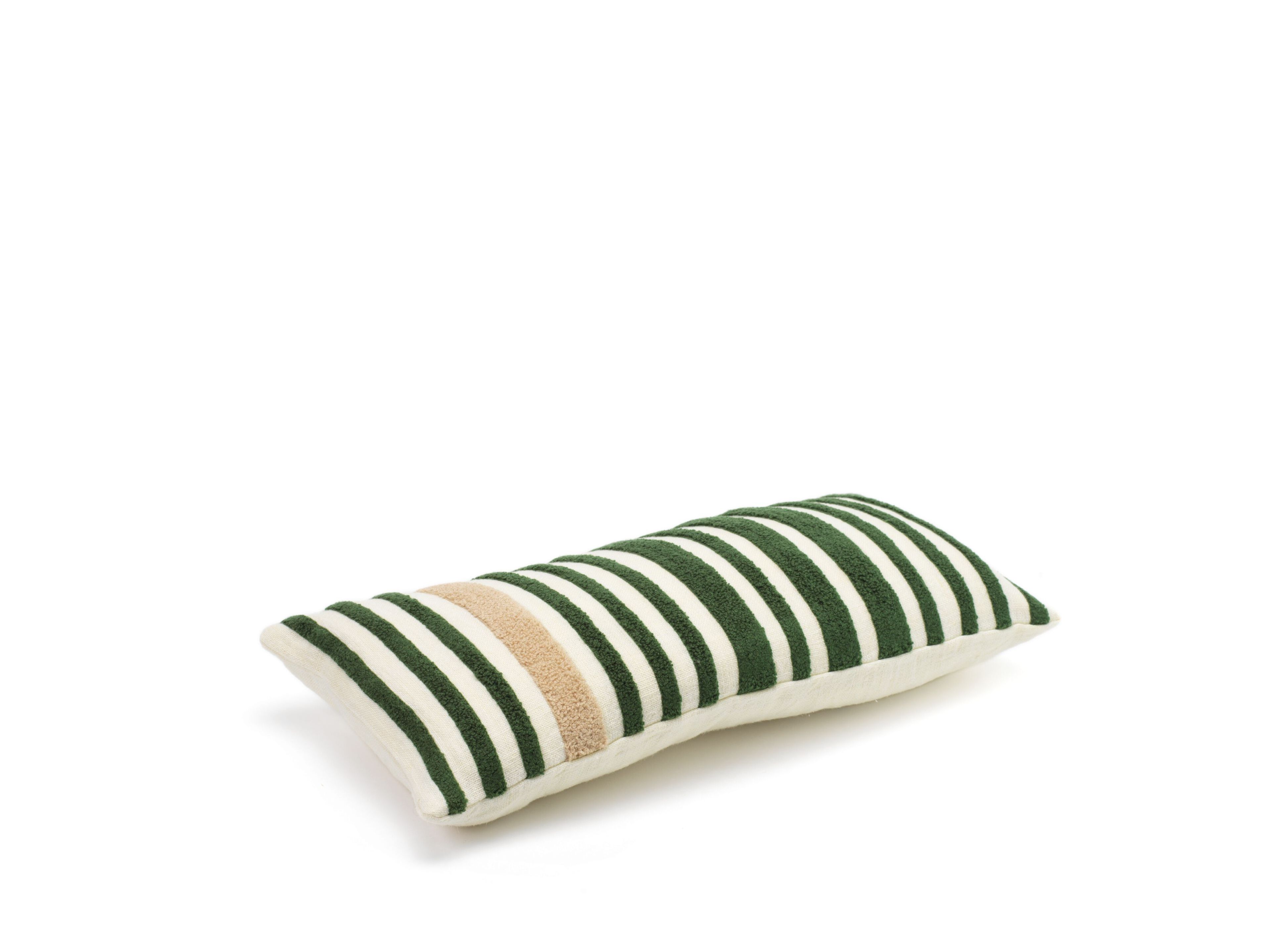 Льняная прямоугольная вышитая полосатая подушка Élitis MONTERREY ARCH-00115529 - Вид №5