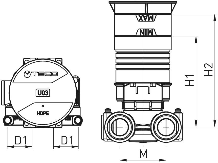 TECO Встроенный запорный вентиль версии h-plus «u» Ultra sun-id-1388983 - Вид №1