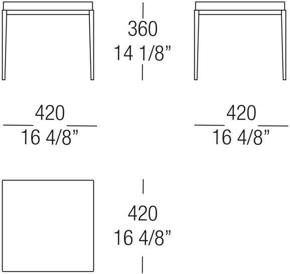 MisuraEmme Журнальный столик квадратный Atelier sun-id-1487309 - Вид №6