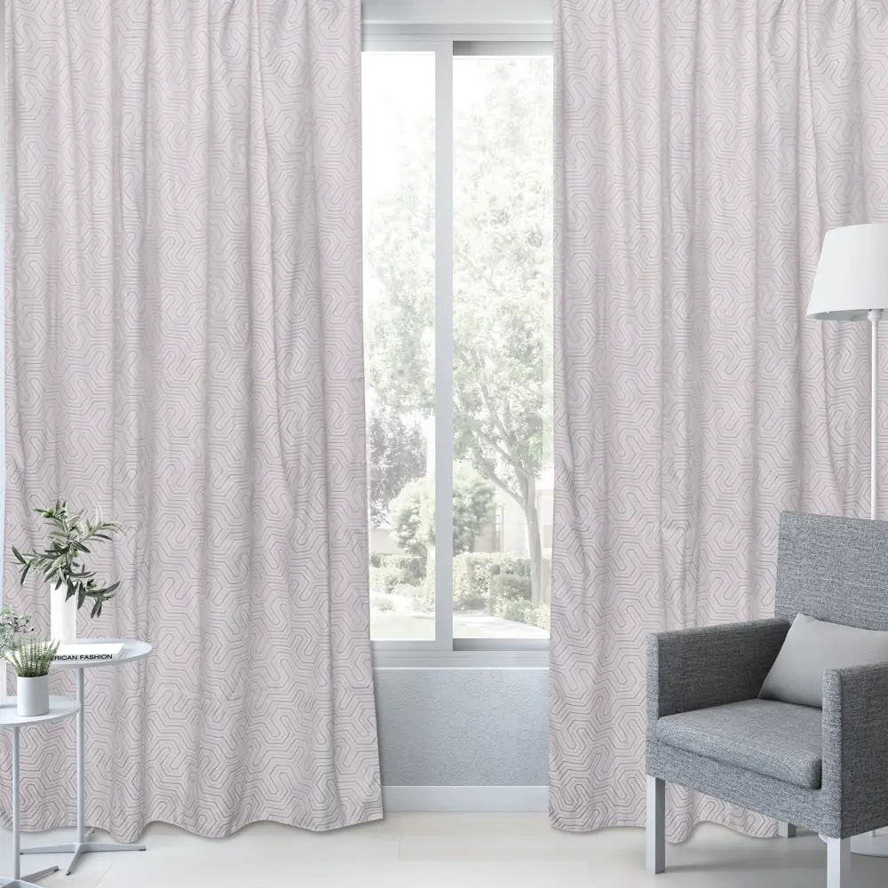 Штора на ленте Inspire Sefapano 160x280 см цвет серо-золотой 83562130 STLM-2127859  - Вид №6