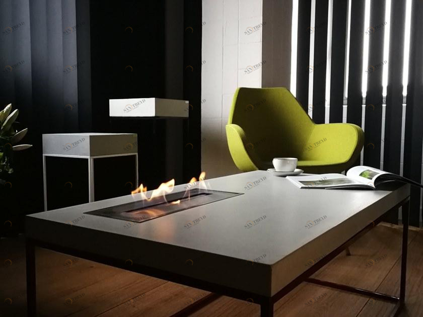 CO33 Камин / журнальный столик из бетона Tabula Blct1.1