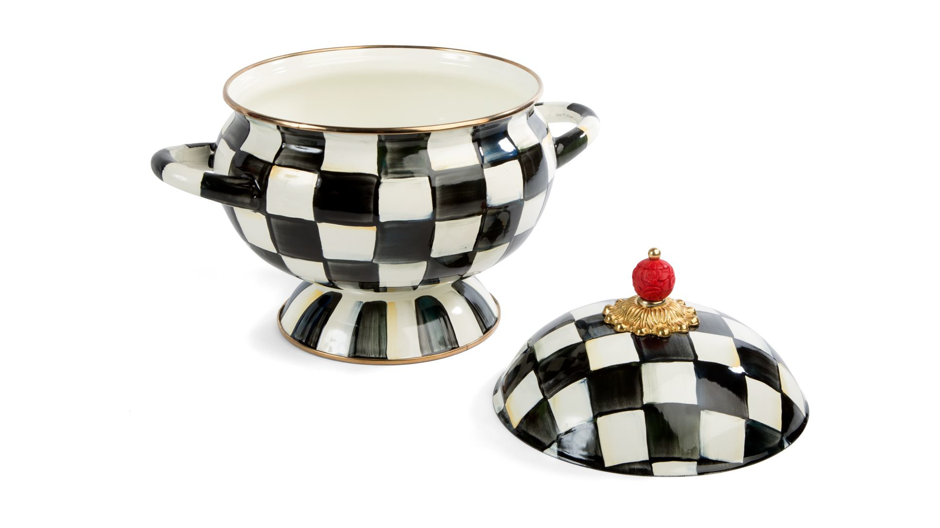 10654446 Супница Стальная Mackenzie-Childs  - Вид №1