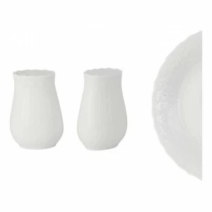 Солонка и перечница фарфоровые белые "Шелк" NARUMI ШЕЛК 00-3946618 Белый