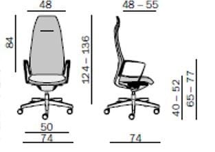 Офисное кресло с 5 спицами и подголовником ZÜCO Selvio E ARCH-00148046 - Вид №2