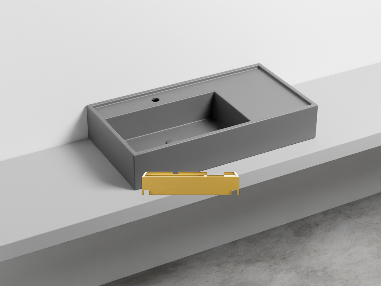 PNLA85-AM Керамическая раковина на одно отверстие 85 cielo Plinio Ceramica Cielo