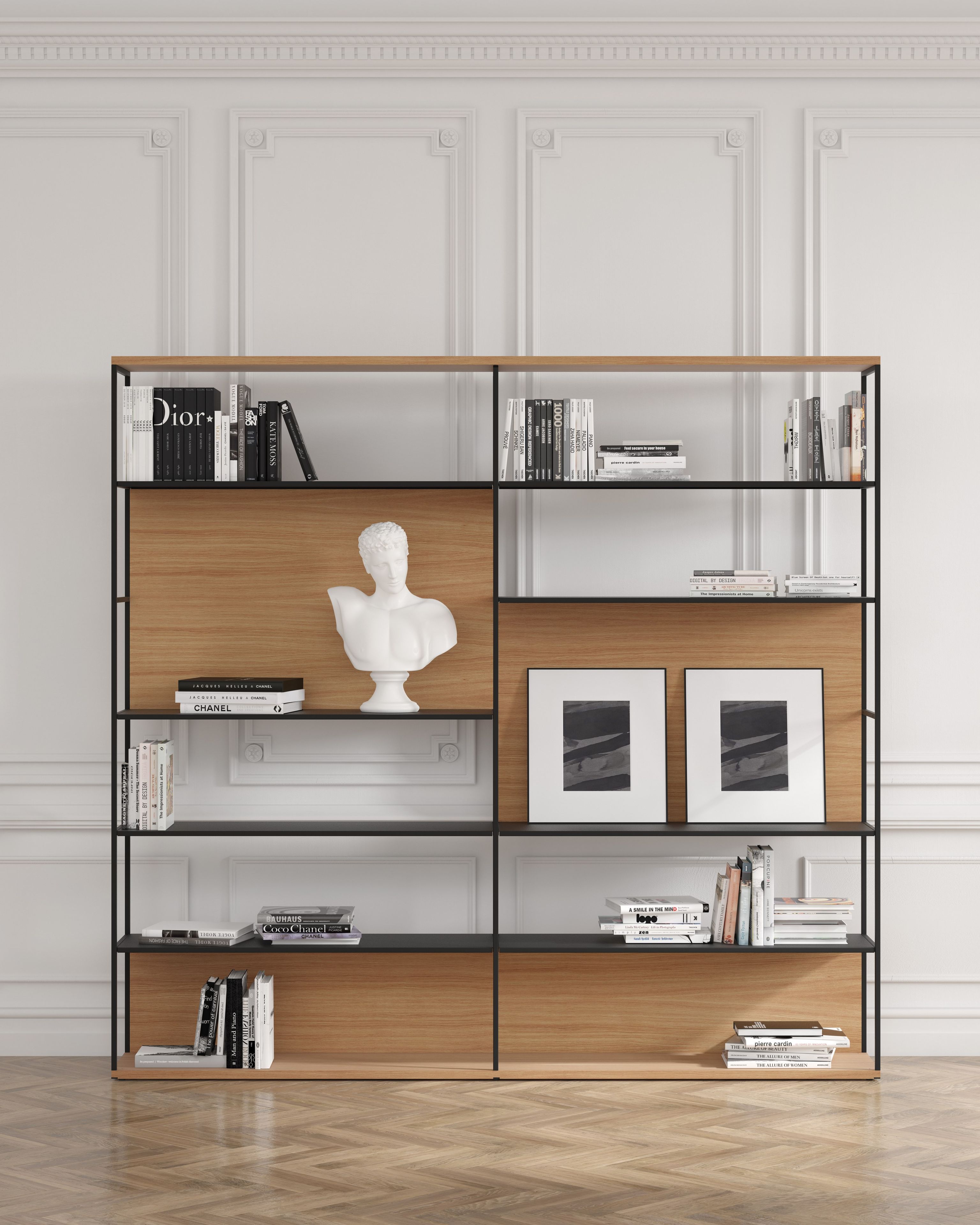 Деревянный отдельно стоящий книжный шкаф Punt Literatura ARCH-00037566 - Вид №1