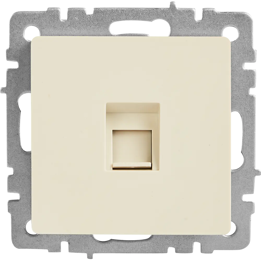 Компьютерная розетка IEK Brite для скрытого монтажа с подключением RJ45 87761513 STLM-1366135