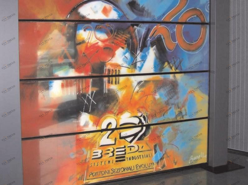 Breda Секционные ворота с полимерным покрытием Le perle sun-id-1470043