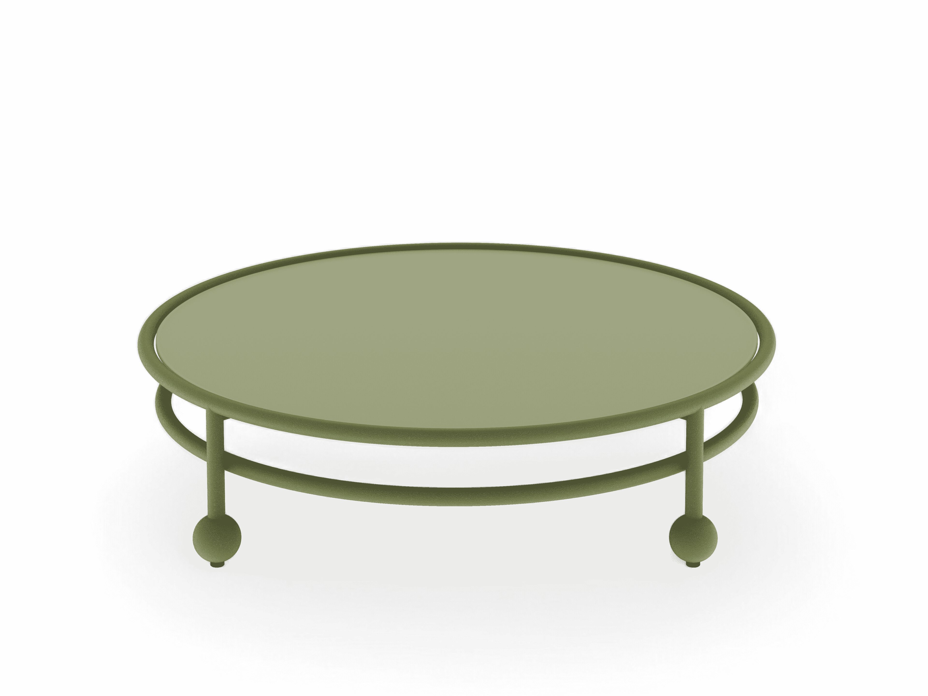 Алюминиевый круглый садовый столик FJAKA медленный ARCH-00149319 - Вид №3