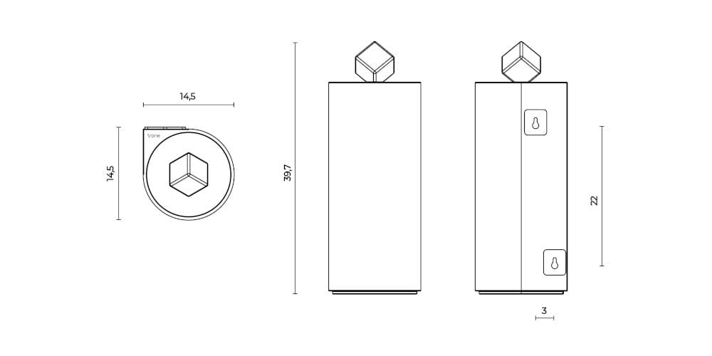 Керамическая мусорная корзина Trone Pandore ARCH-00049816 - Вид №4