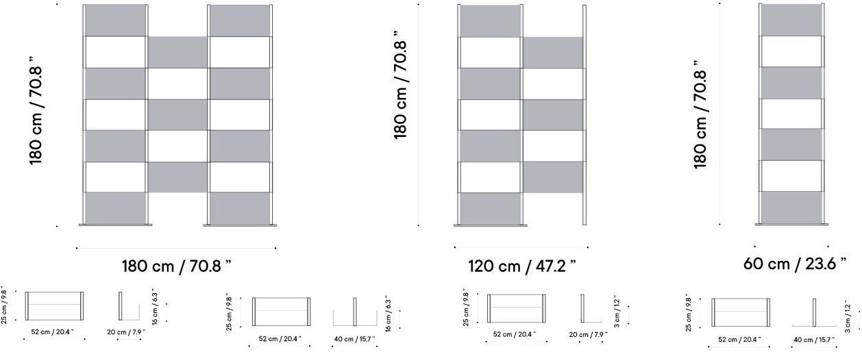 iSimar Садовая перегородка из оцинкованной стали Esther & tonin Isi 7211 / isi 7212 / isi 7213  - Вид №8