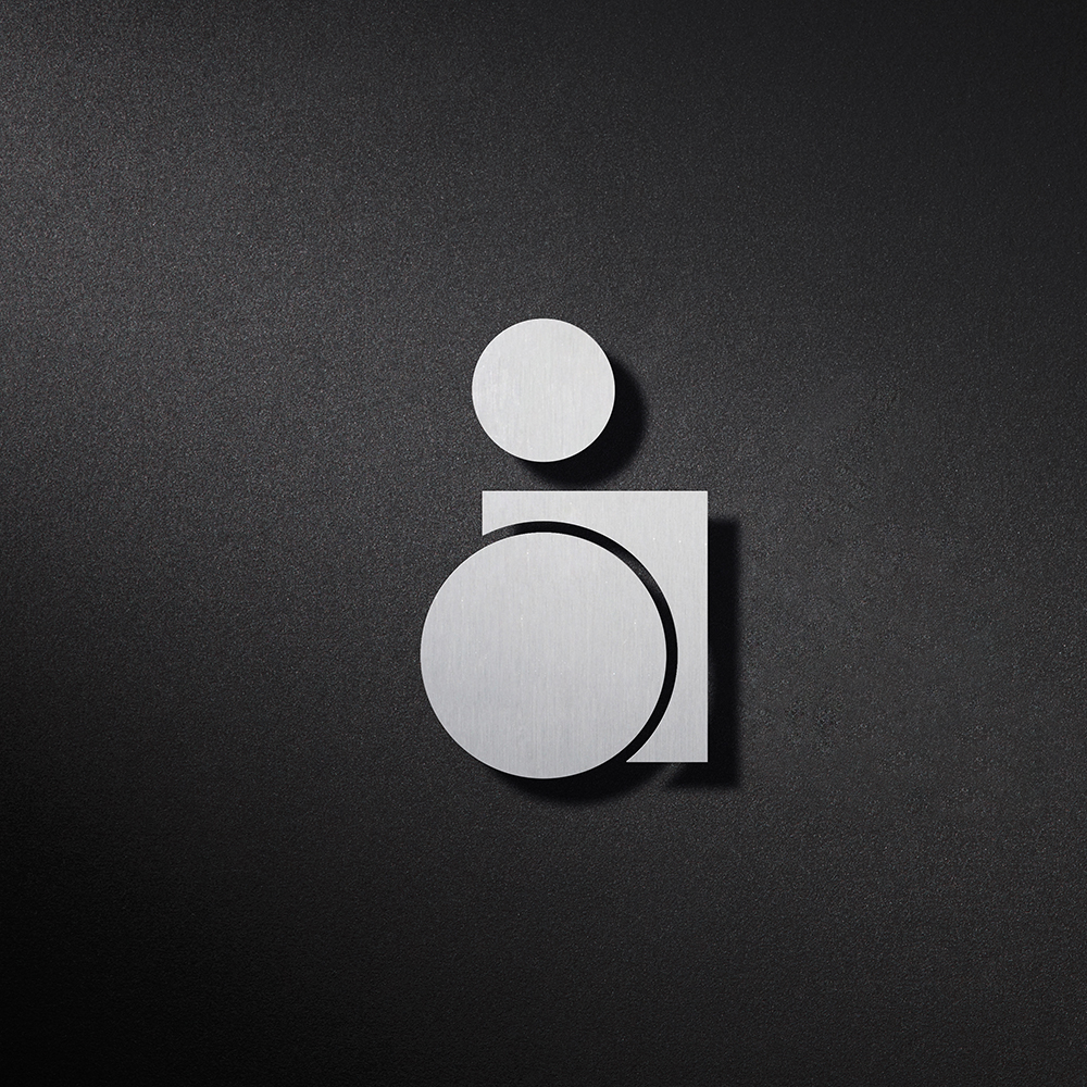 P4401 Пиктограмма ребенка-инвалида, справа PHOS 