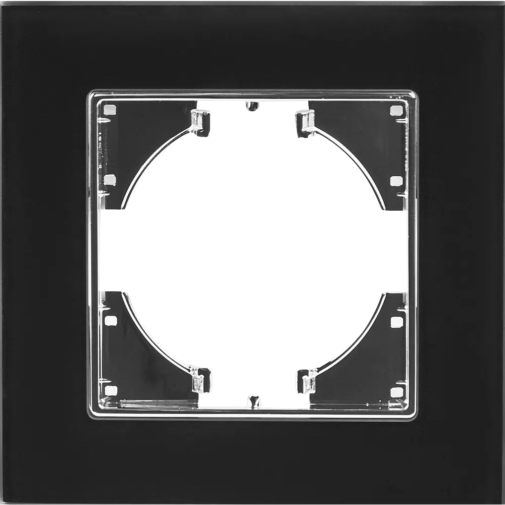 Рамка для розеток GUSI Electric Ugra — элегантная защита в черном стекле 85233688 STLM-0060199