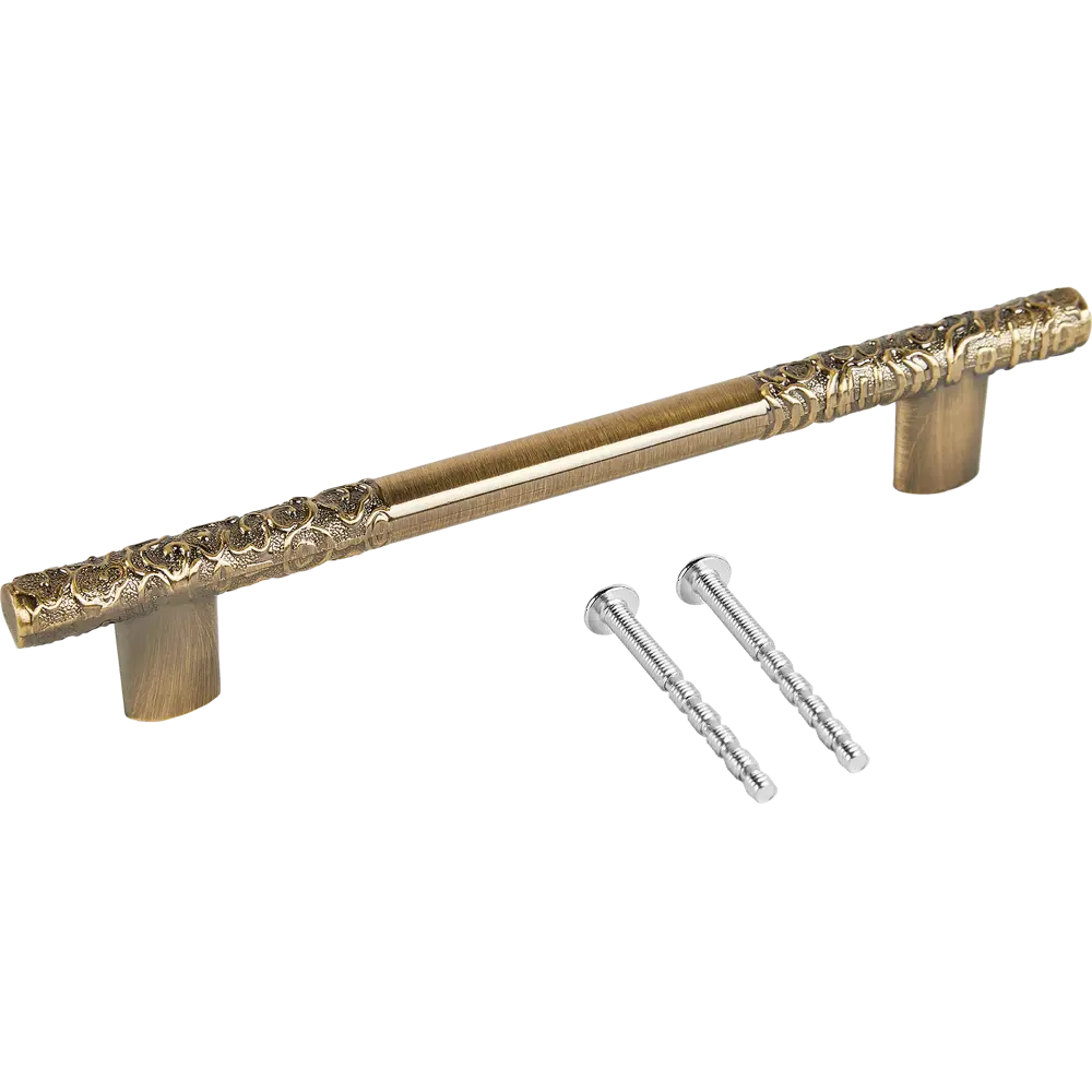 Мебельная ручка-рейлинг античная бронза 128 мм EDSON STLM-2212394 - Вид №3