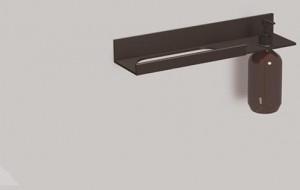 8270221980 Столик, as.400.ht.l, алюминий, матовый черный, с порошковым покрытием Alape Assist