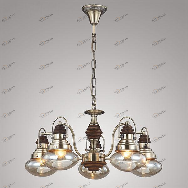 Подвесная люстра Bogates Gustavo 266/5 BOGATES ДИЗАЙНЕРСКИЕ, GUSTAVO 186252 Бронза 