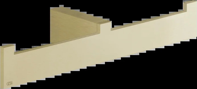 Полотенцесушитель 20915 727 Gessi Inverso ЛАТУНЬ МАТОВАЯ PVD