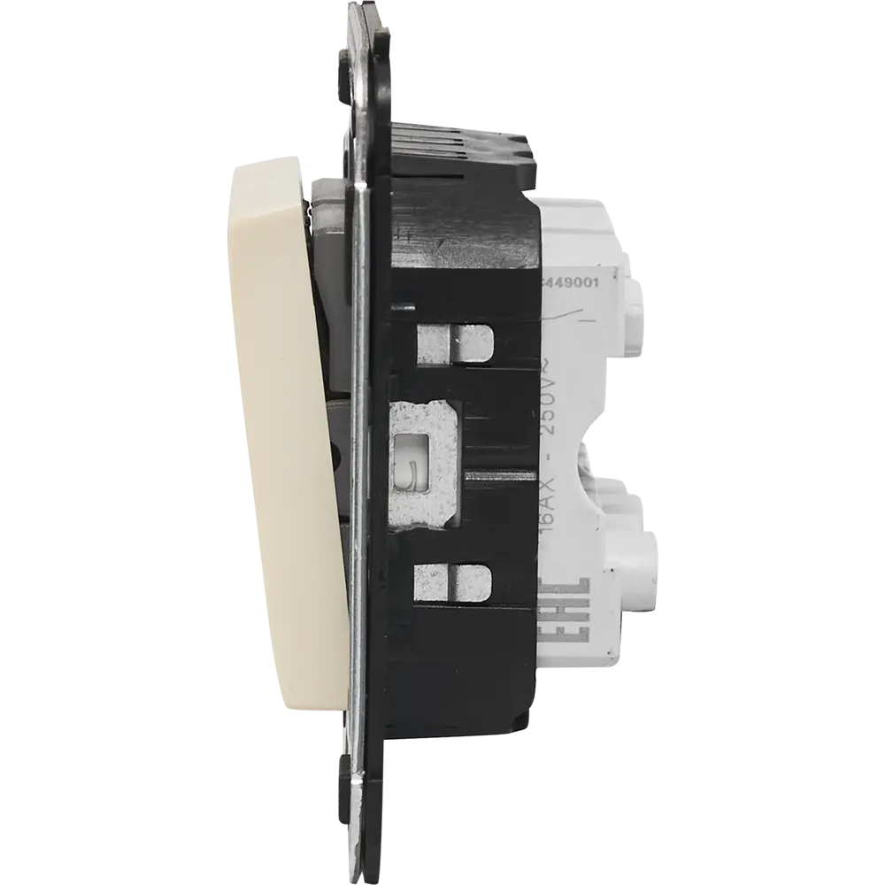 Выключатель встраиваемый DKC Avanti 2 клавиши цвет ванильная дымка STLM-2123996 - Вид №3