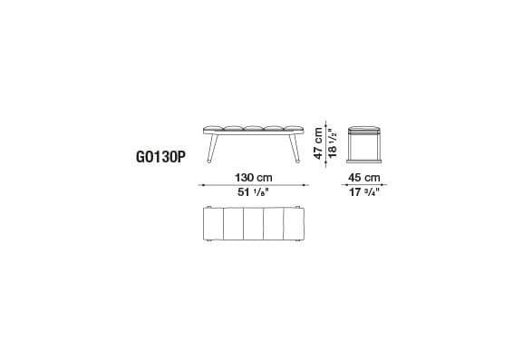 Садовая скамейка из тикового дерева B&B Italia Outdoor Чт ARCH-00017267 - Вид №5