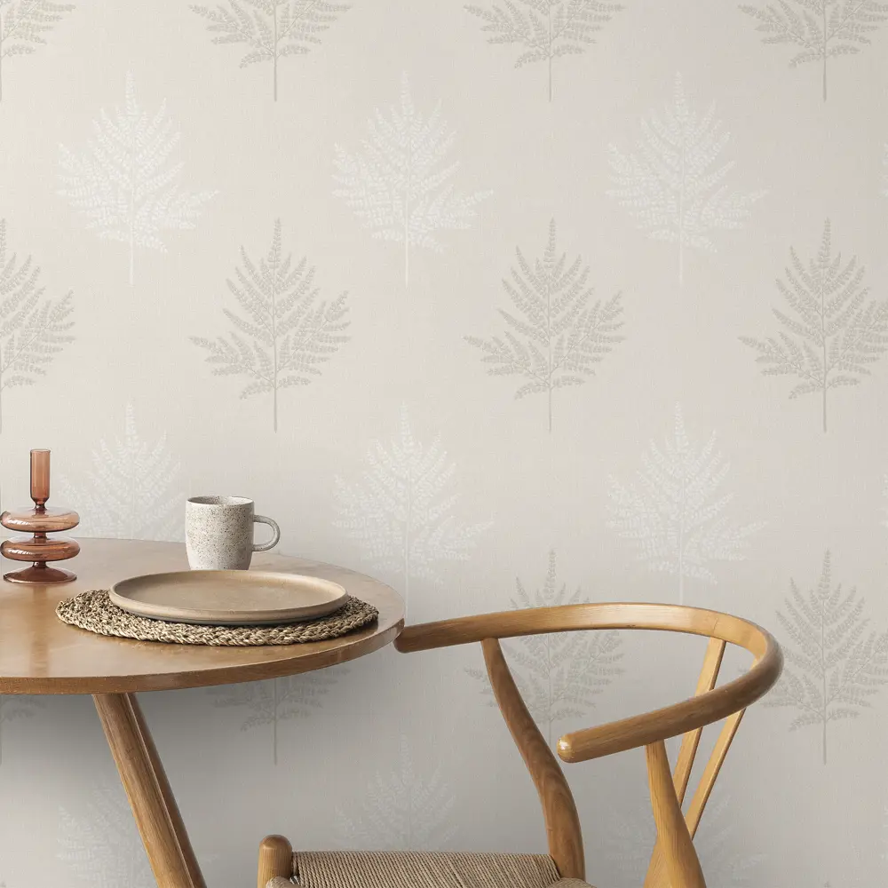 Обои флизелиновые Wallsecret Tessa бежевые с растительным рисунком 89426898 STLM-1571187 - Вид №4