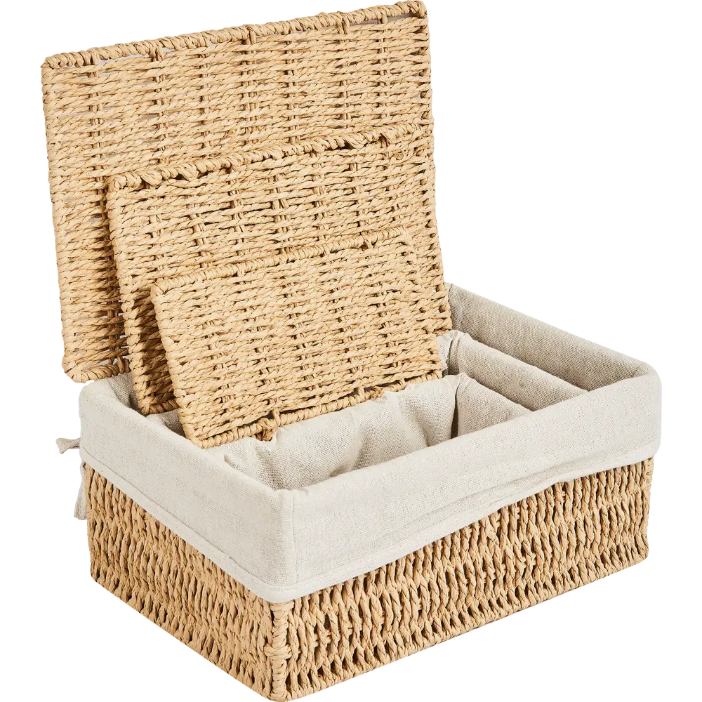 SPACEO Корзина с крышкой для элегантного хранения мелочей 89344338 Kub STLM-1099793 - Вид №11