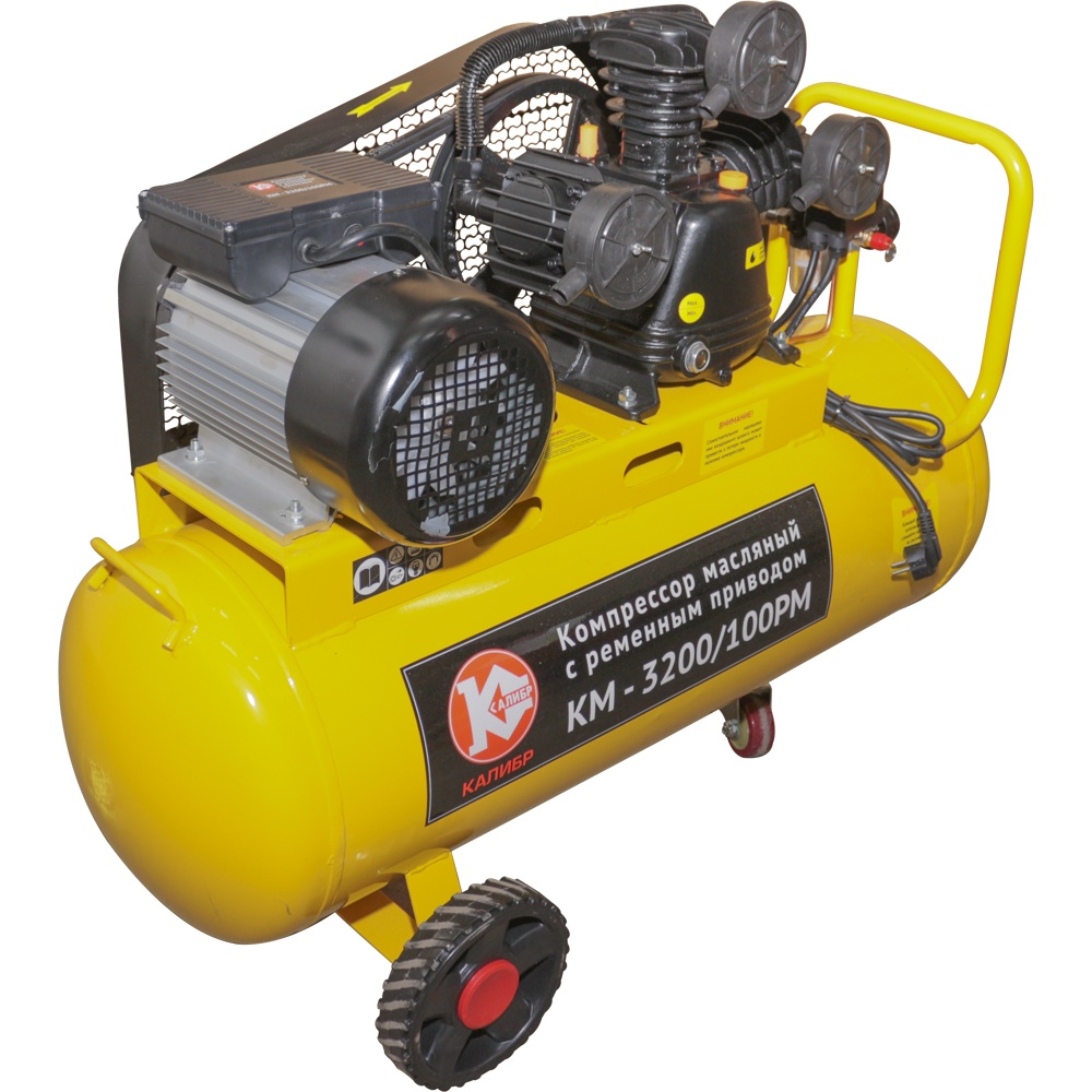 70731 Калибр Компрессор масляный с ременным приводом КМ-3200/100РМ 