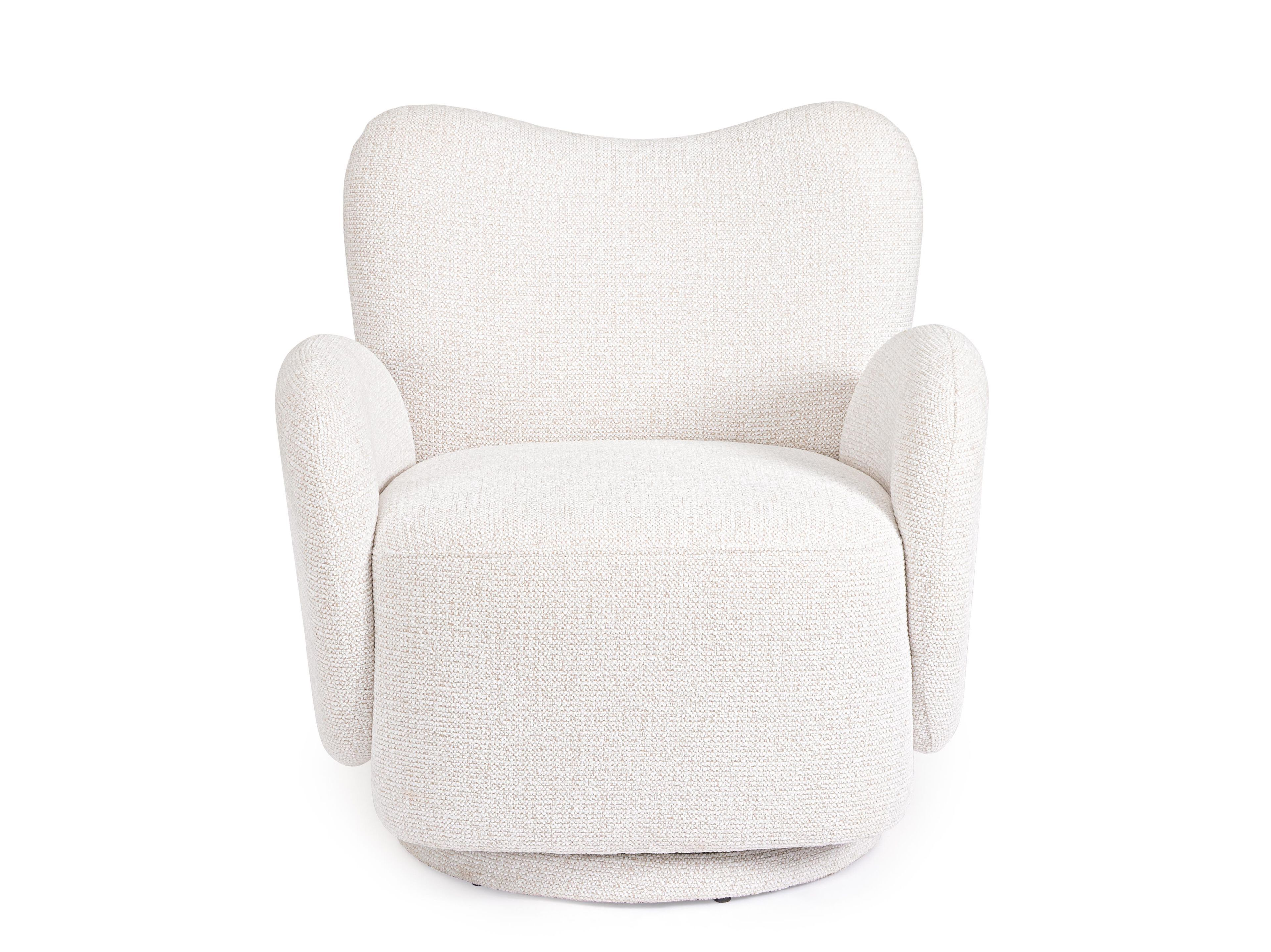 Тканевое вращающееся кресло с подлокотниками BIZZOTTO HARPER ARCH-00143128 - Вид №8