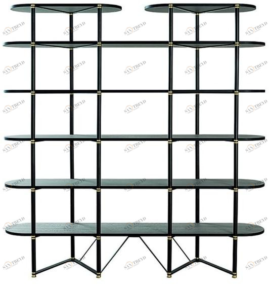 Casamilano Двусторонняя открытая полка из шпонированной древесины sun-id-1452243