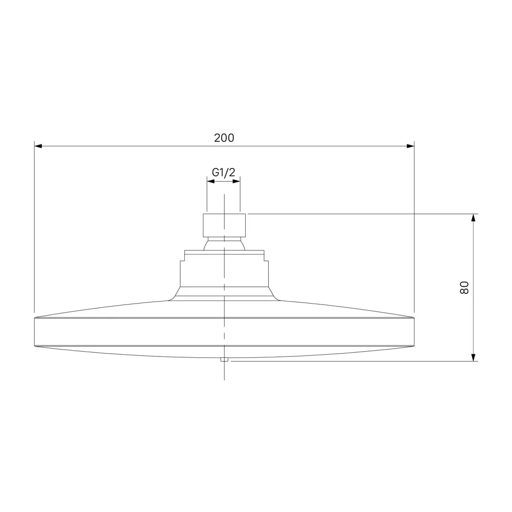 Верхний душ со смесителем Milardo Simp SIMSB1FM06 1 режим STLM-2081669 - Вид №5