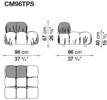 B&B Italia Модульный кожаный диван с тафтингом Camaleonda sun-id-1503982 - Вид №22
