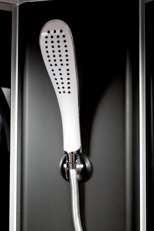 ЕМ4516 LED с гм. Душевая кабина DETO Серия EM L 801 с гм. и эл. BLACK - Вид №3