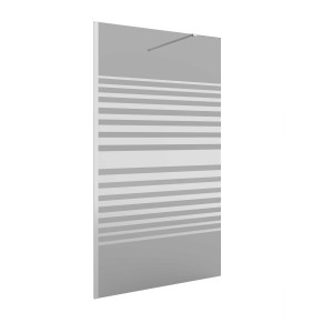 25729 SALGAR Душевая перегородка HEAVEN ступенчатая с антиизвестковыми вставками Fumé Deco 61000 - 1200x 1950 мм