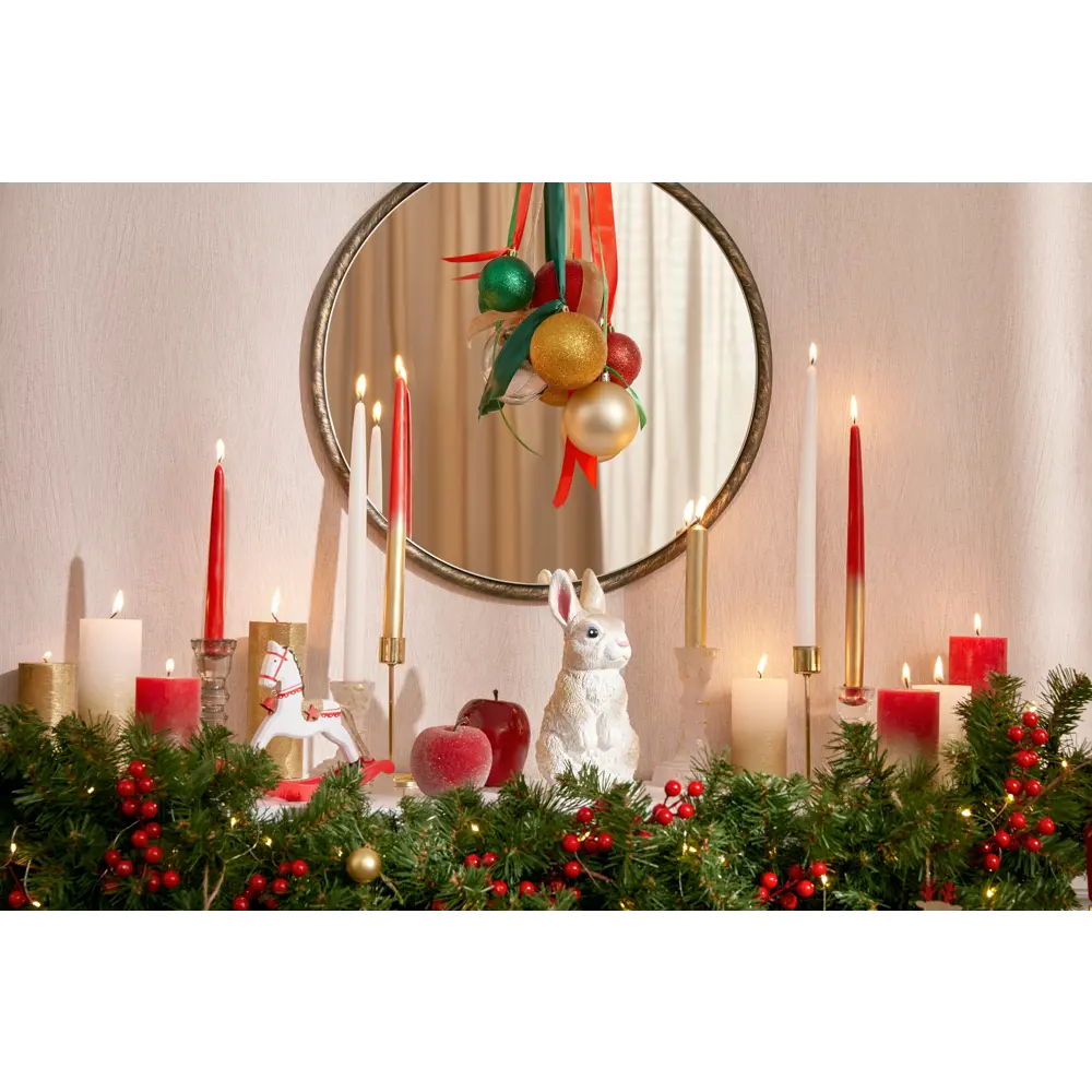 85002887 Новогоднее украшение Ветка 83x46 см цвет красный STLM-0958878 Santreyd  - Вид №6