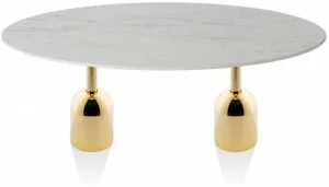 Vela Arredamenti Овальный железный журнальный столик для гостиной