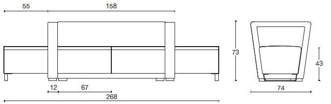 Diemme Модульный тканевый диван Circuit sun-id-1496488 - Вид №2