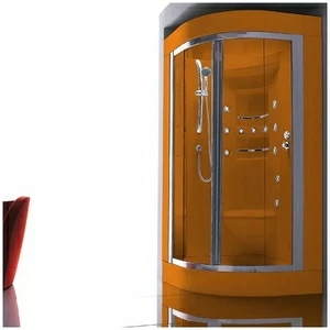 Душевая кабина Gruppo treesse Acquazzurra 100 STB-B7517S-O белая с баней и гидромассажем угловая левая