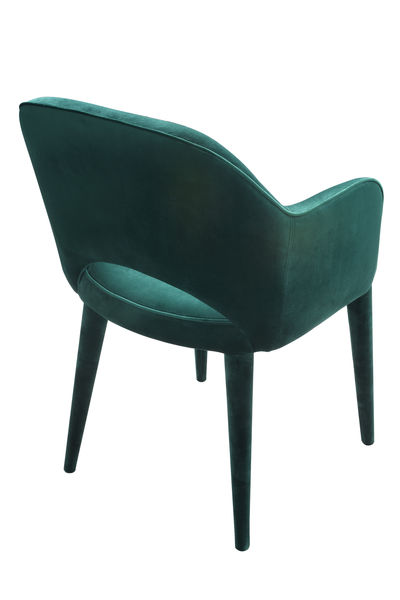 FUPP0009 Зеленое бархатное кресло Хайбери ijlbrown  - Вид №1