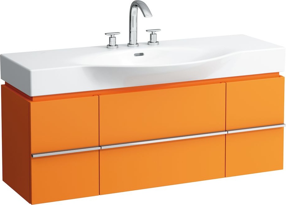 H4013020754751 Шкафчик под раковину, для раковин 811704, 812704, 2 выдвижных ящика с 2 дверцами, 2 стеклянные полки LAUFEN PRO - Вид №22