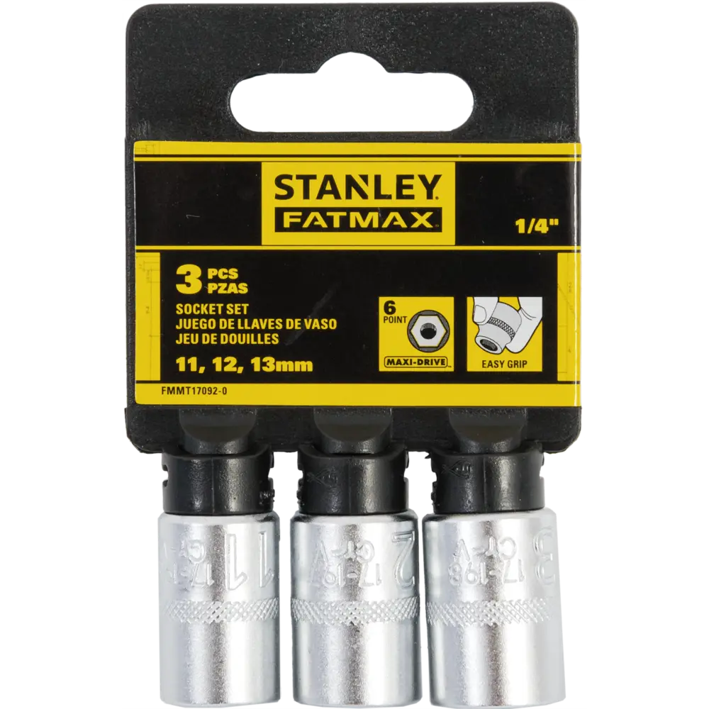 Набор торцевых головок Stanley Fatmax FMMT17092-0 1/4 дюйма, 3 шт STLM-2172006 - Вид №2