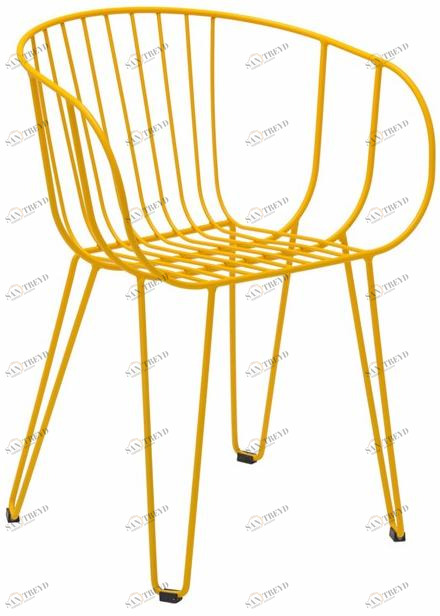 iSimar Штабелируемый садовый стул из оцинкованной стали Olivo 9133