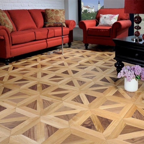 Модульный паркет Coswick Ланже / Американский Дуб Селект (Гладкая) 635х635 мм 18161701 - Вид №2